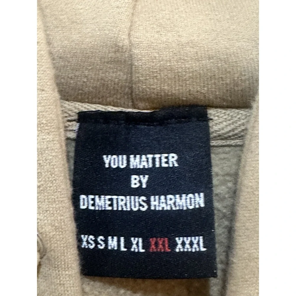 You‎ Matter Brown Hoodie Demetrius Harmon Size 2XL